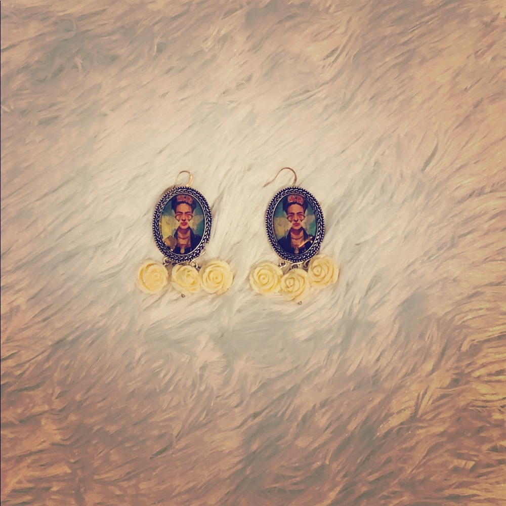 Handmade Frida Kahlo Earrings